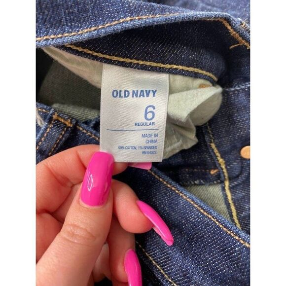 Old Navy Womens Dark‎ Wash Sweetheart Mid Rise Skinny Jeans Sz 6 - Picture 6 of 8